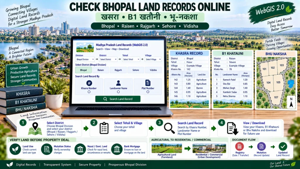 Bhopal WebGIS 2.0 Khasra & Bhu Naksha Process