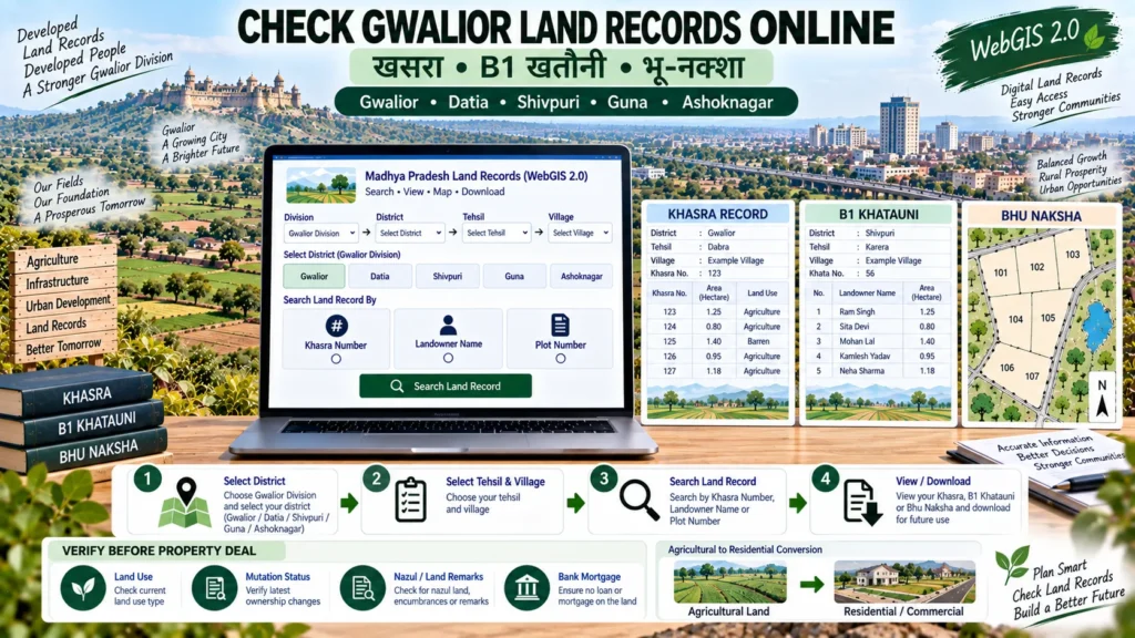 Gwalior WebGIS 2.0 Khasra & Bhu Naksha Process