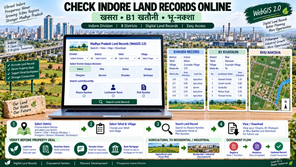 Indore WebGIS 2.0 Khasra & Bhu Naksha Process