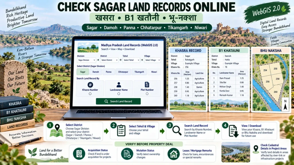 Sagar WebGIS 2.0 Khasra & Bhu Naksha Process