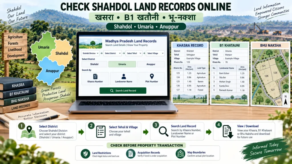 Shahdol Khasra, B1 & Bhu Naksha Online