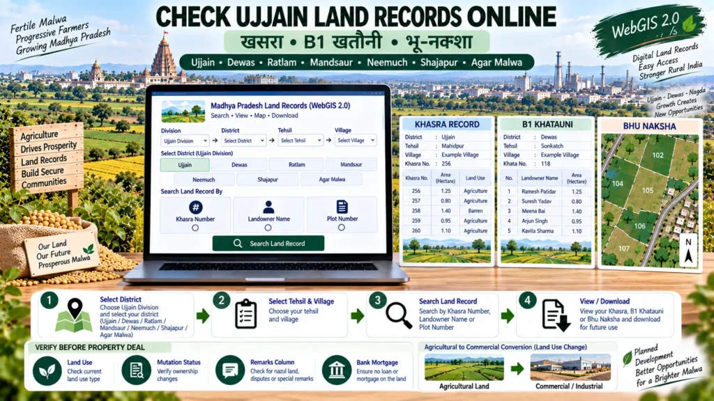 Ujjain WebGIS 2.0 Khasra & Bhu Naksha Process